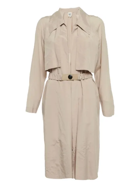 Hermès Pre-Owned silk belted coat