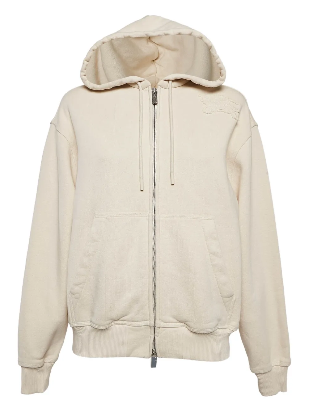 Burberry Pre-Owned 2024 jersey zipped hoodie | Neutrals | Image 1