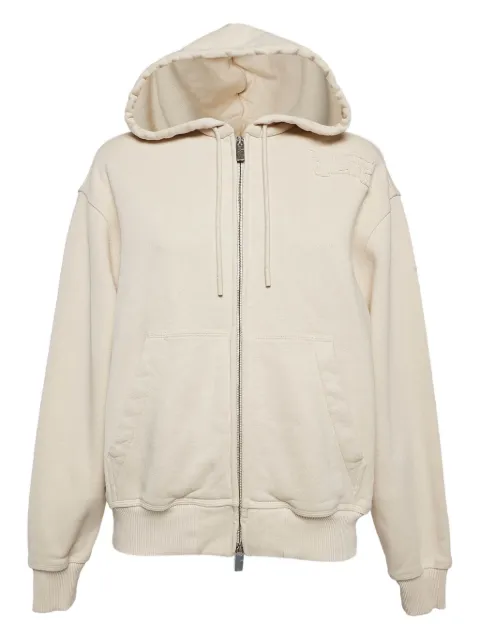 Burberry Pre-Owned 2024 jersey zipped hoodie