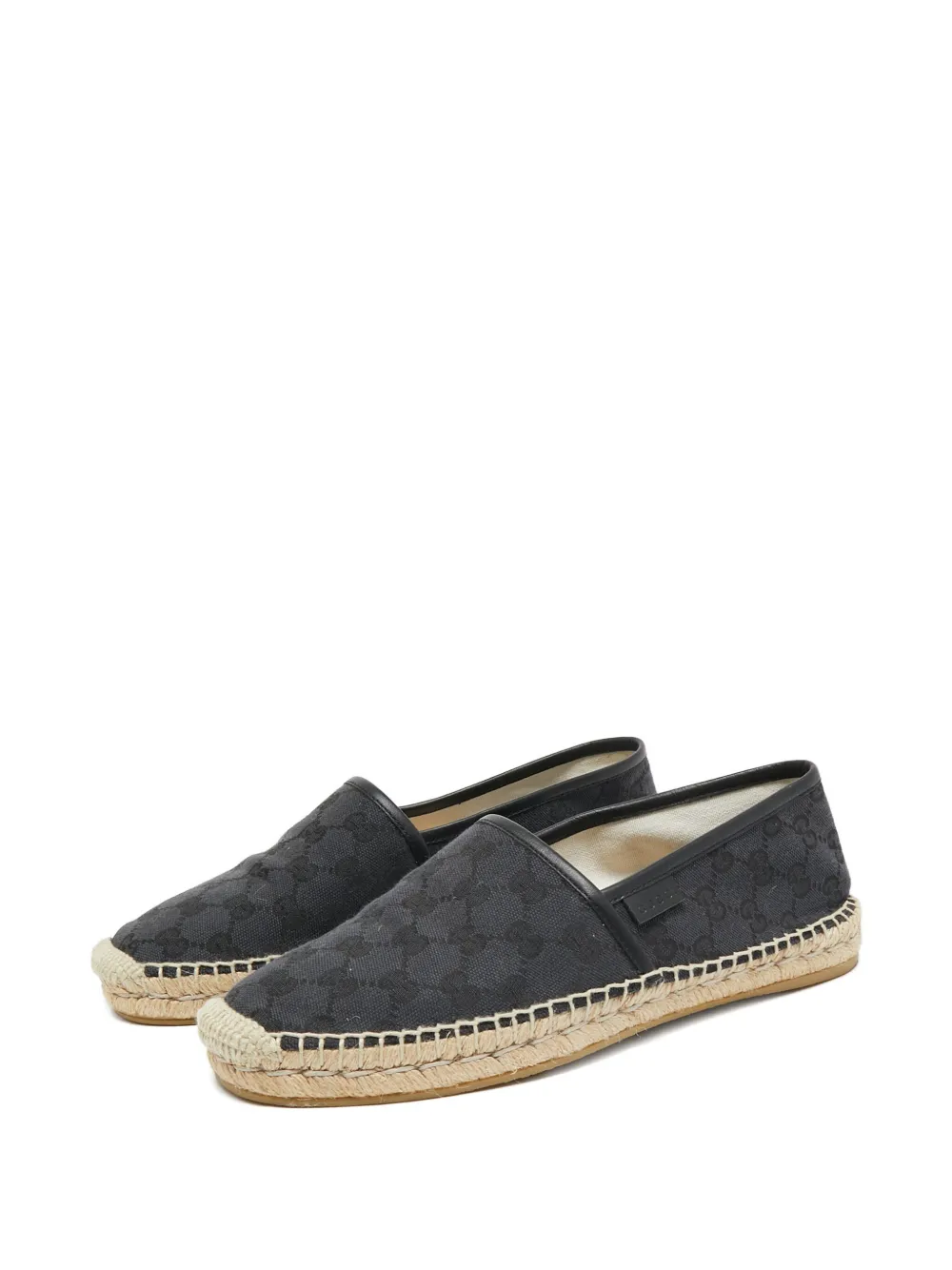 Gucci Pre-Owned monogram leather-trim espadrilles | Shoes | Image 2