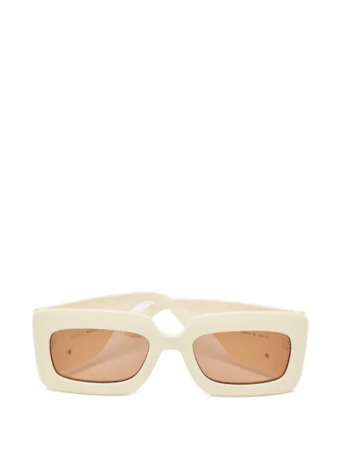 Gucci Pre-Owned rectangular-frame GG logo sunglasses