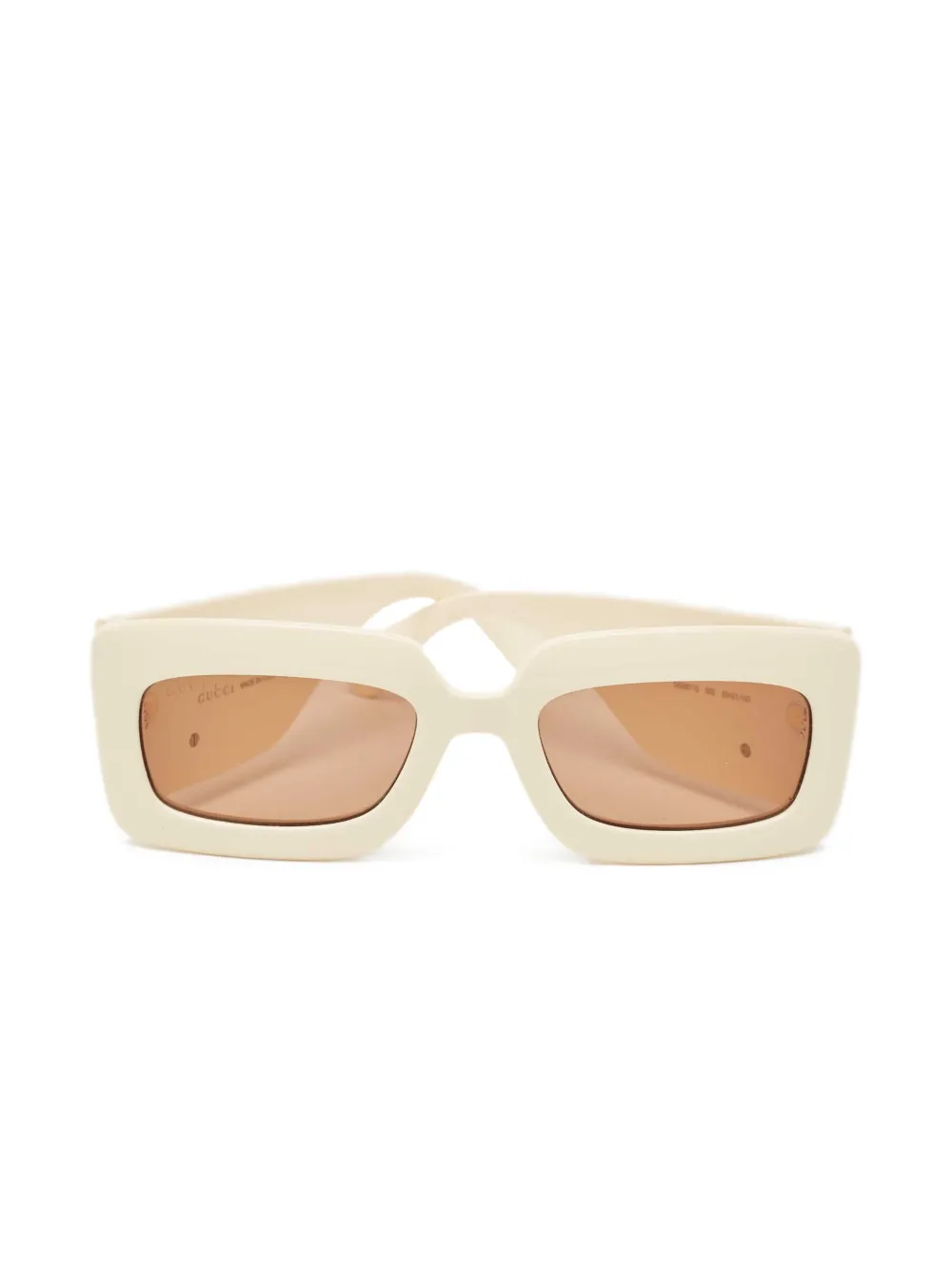 Gucci Pre-Owned rectangular-frame GG logo sunglasses | Neutrals | Image 1