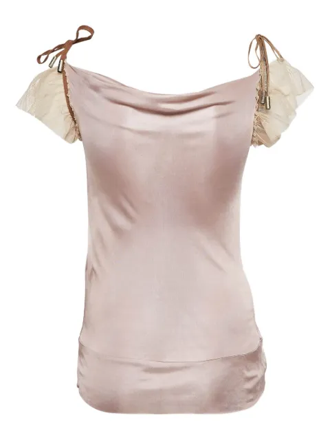 John Galliano Pre-Owned tie-up top 