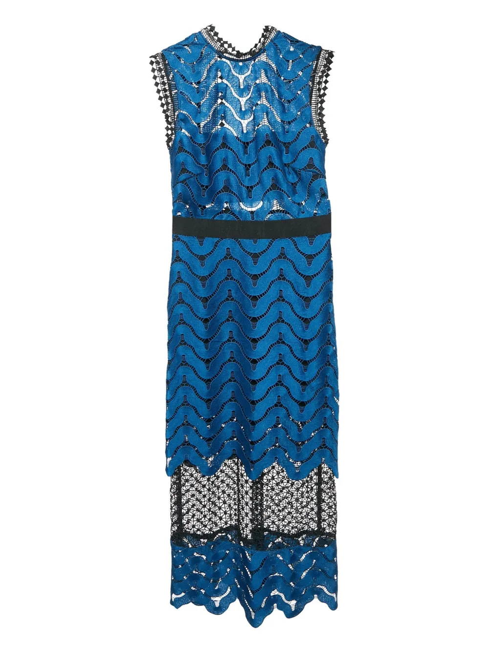 Self-Portrait lace-detail dress | Blue | Image 1