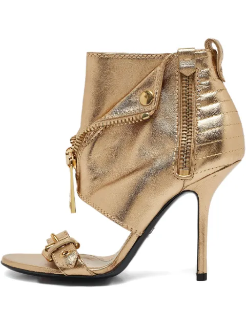 Moschino Pre-Owned 110mm decorative-zip sandals