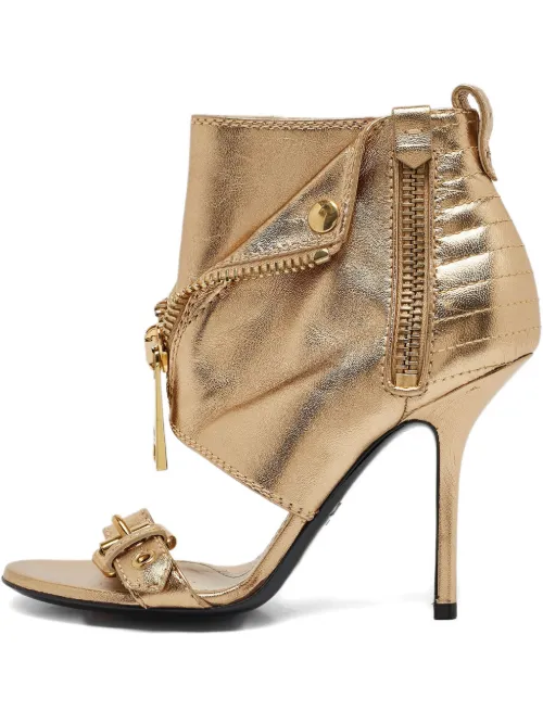 Sandales à fermeture zippée décorative 110 mm - Moschino Pre-Owned - Modalova