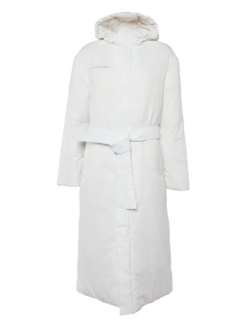 Pangaia FLWRDWN™ hooded belted coat