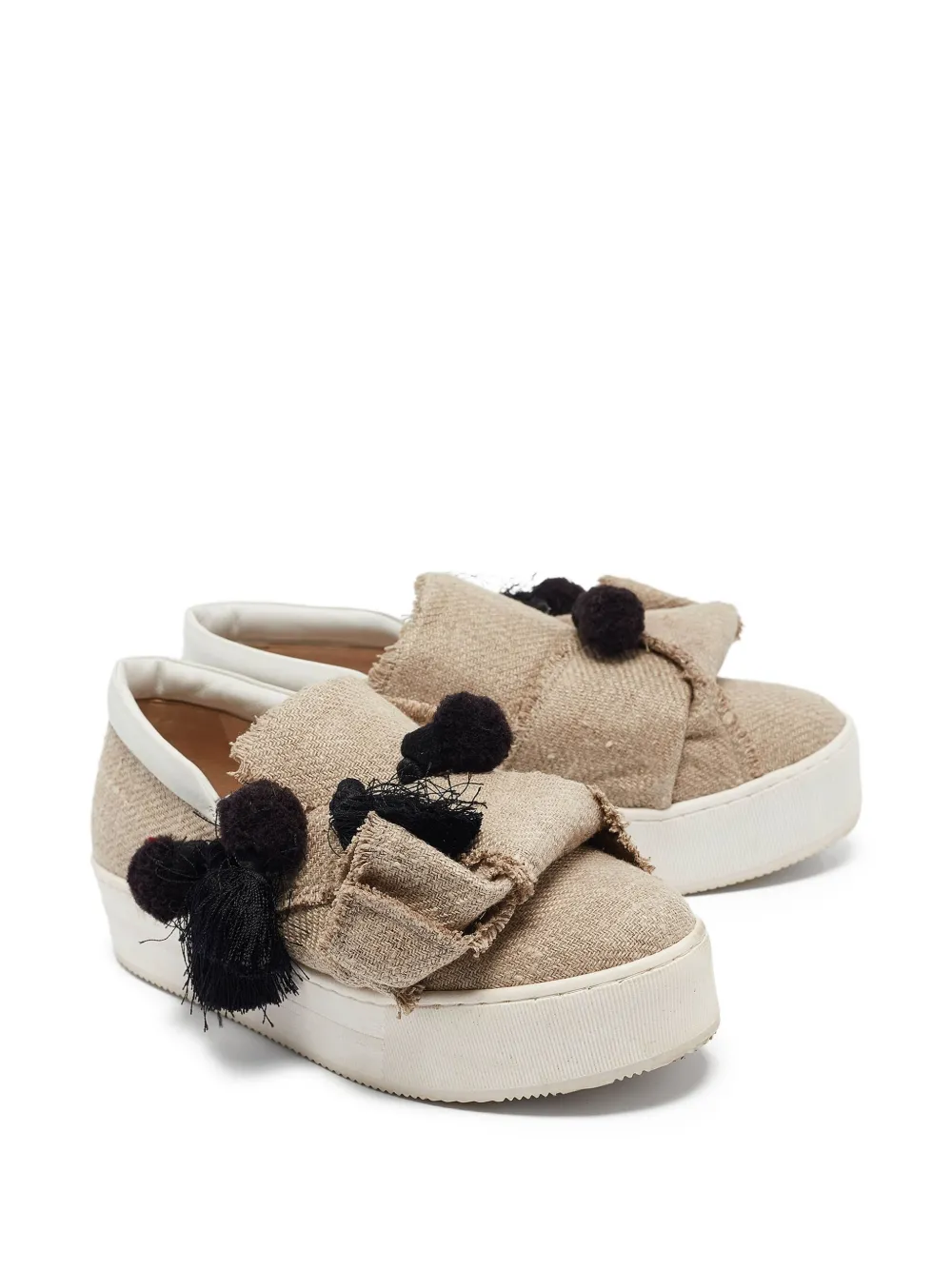 Nº21 2024 Bow sneakers met kwastje - Beige