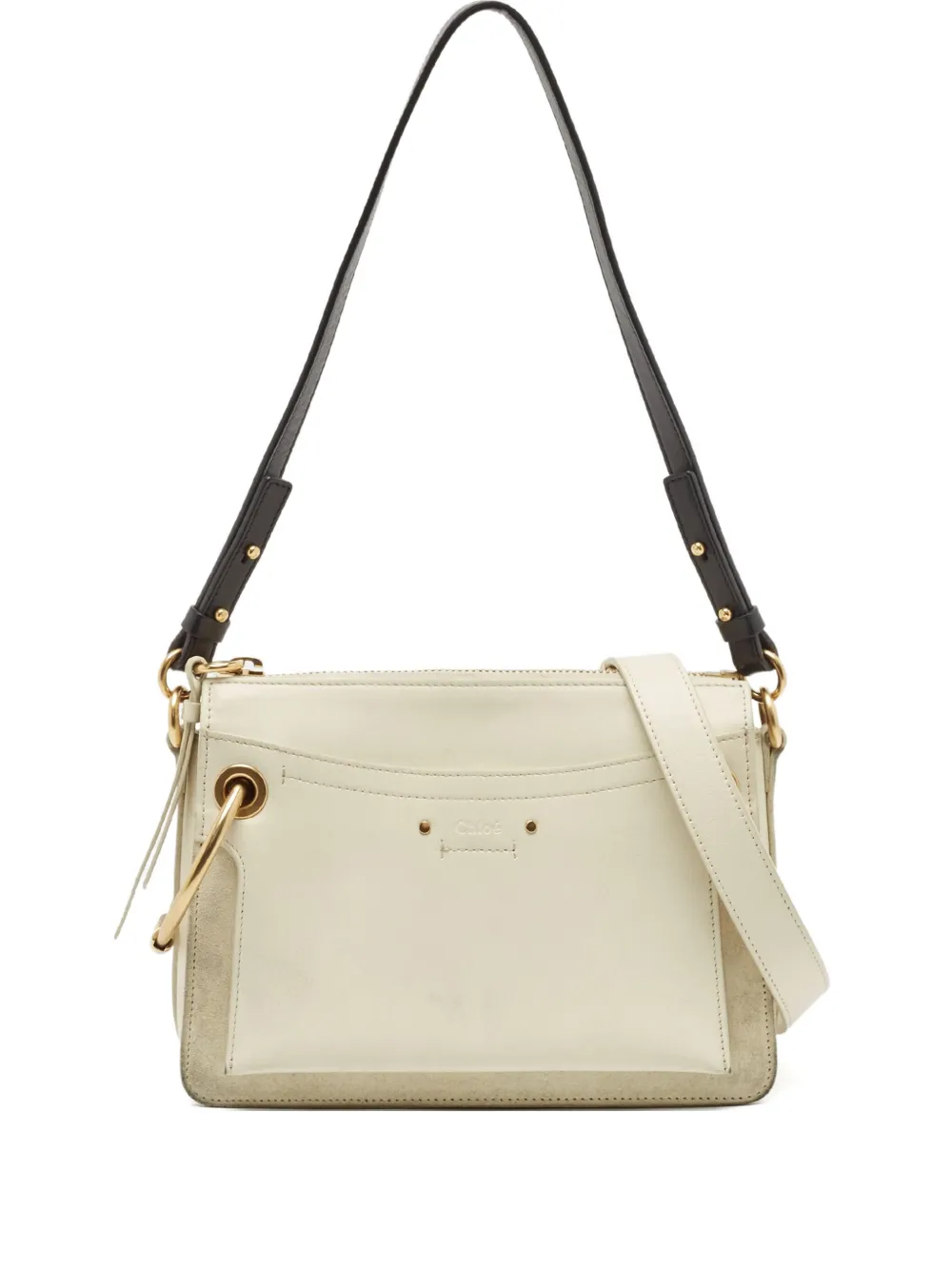 Chloé Pre-Owned Suede Leather Ring Detail Bag | 白色 | Image 1