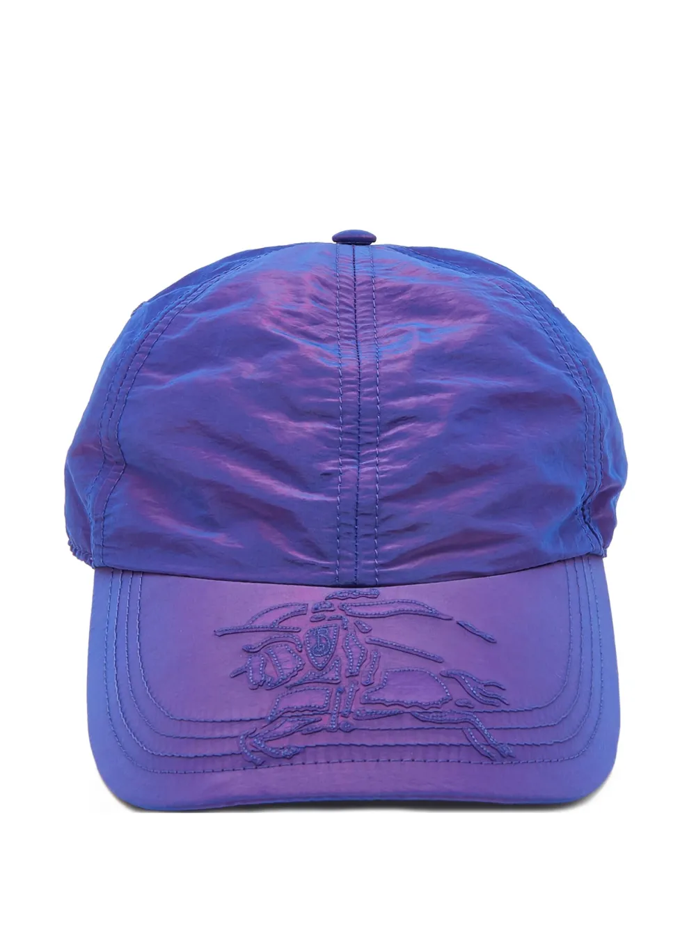 embroidered-detail iridescent cap