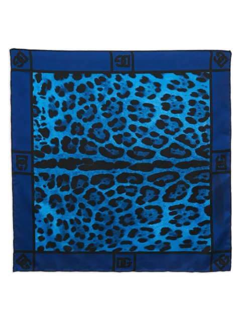 Dolce & Gabbana Pre-Owned leopard-print silk scarf