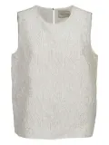 Mary Katrantzou alphabet-jacquard vest - White