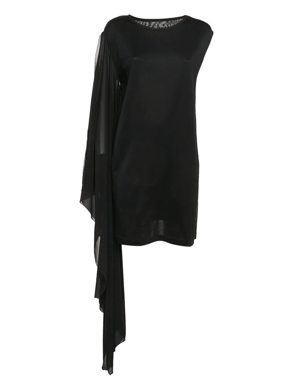 Maison Martin Margiela Pre-Owned asymmetric mini dress - ブラック Maison Martin Margiela Pre-Owned asymmetric mini dress - ブラック