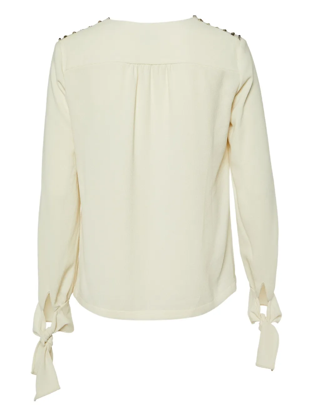 Sonia Rykiel Pre-Owned 2024 shoulder-studs tie-cuffs top | Image 2