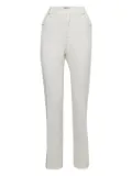 Roland Mouret pre-owned concealed-fastening trousers - White
