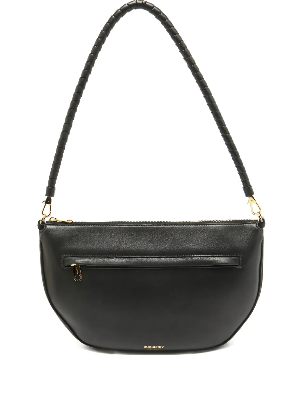 Burberry Pre-Owned large Plongé braided-strap leather shoulder bag - Burberry Pre-Owned large Plongé braided-strap leather shoulder bag -