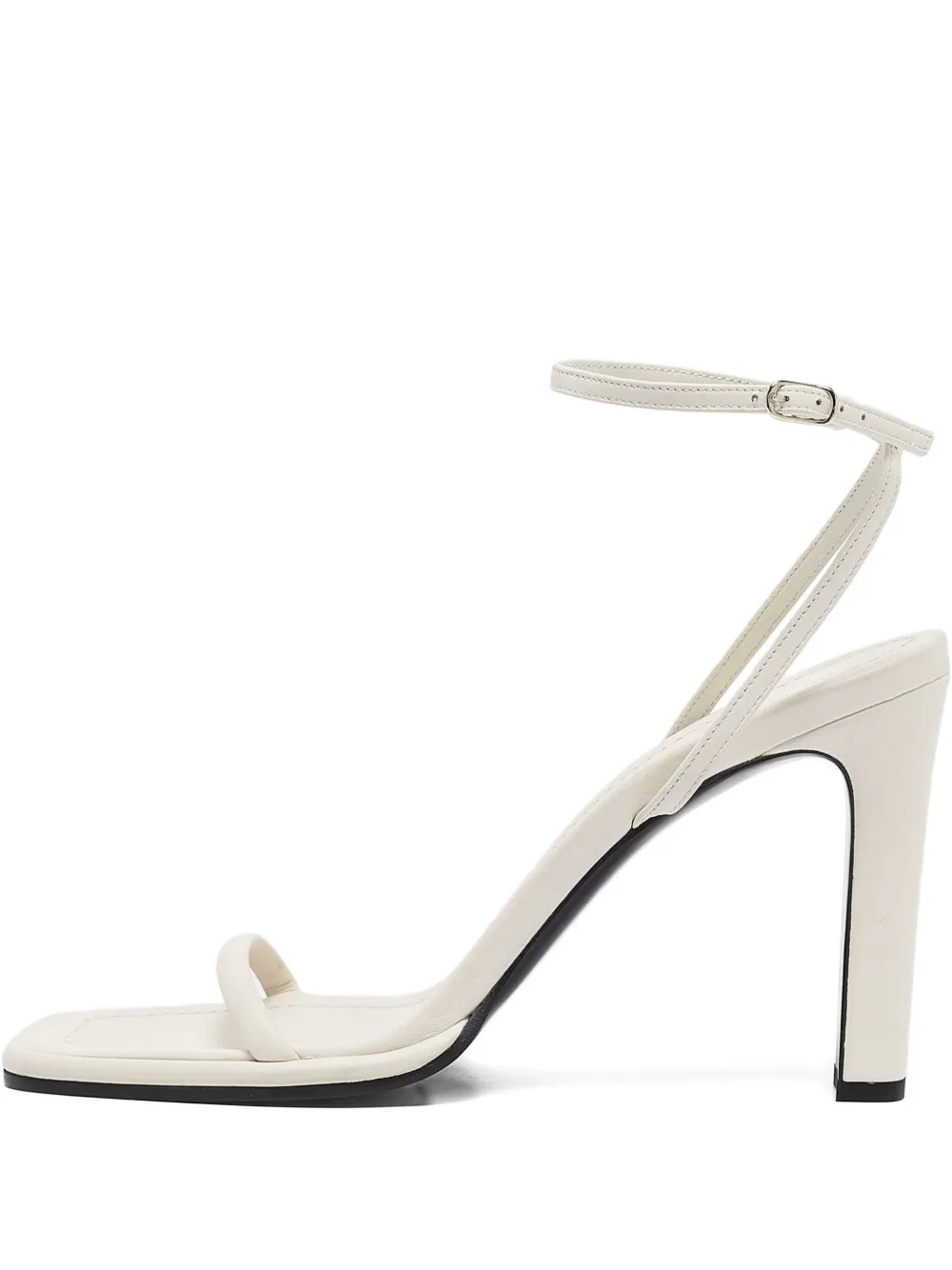 100mm block-heel square-toe sandals