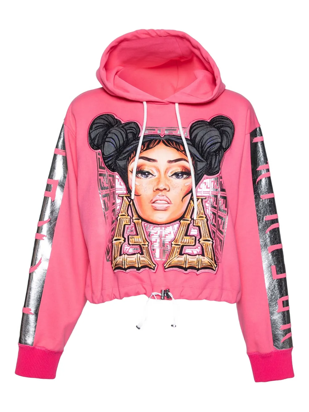 Pre-owned Fendi Nicki Minaj-embroidered Hoodie