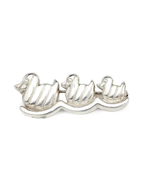 Tiffany & Co. Pre-Owned 스털링 실버 덕 브로치