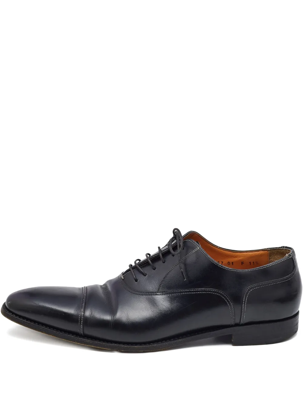 Santoni leather oxford shoes - Nero