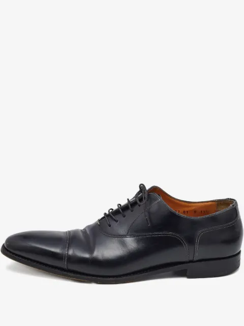 Santoni leather oxford shoes