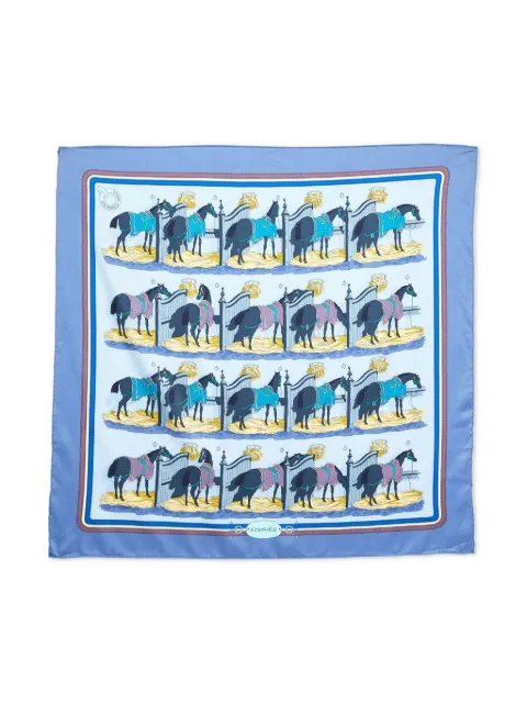 Hermès Pre-Owned horse-print scarf