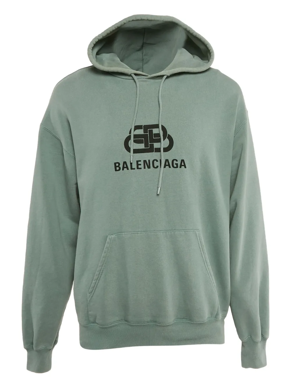 logo-print cotton hoodie