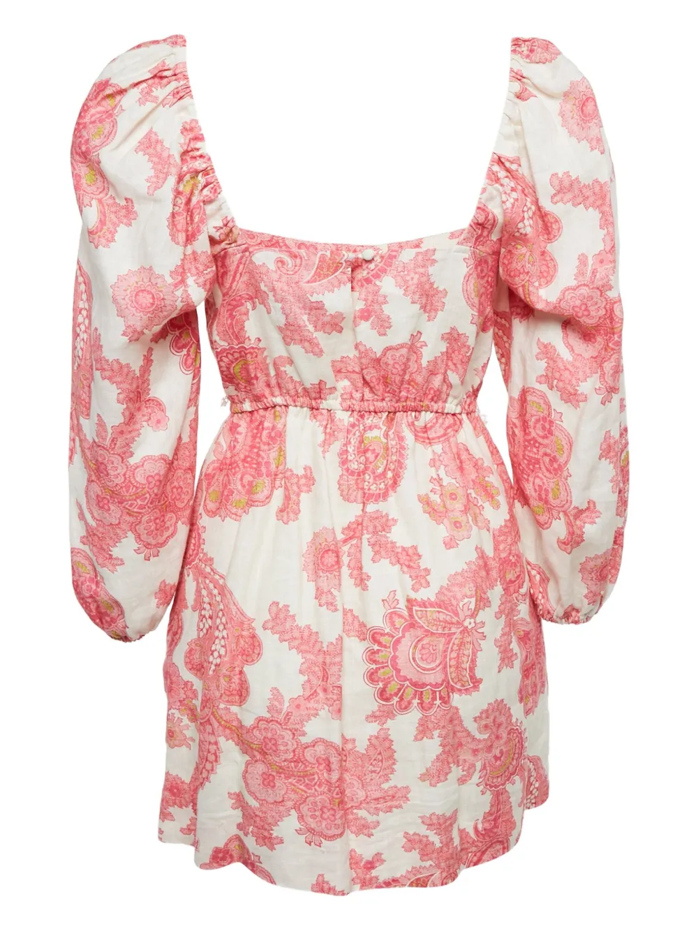 Pre-owned Alemais Paisley-print Mini Dress In Pink