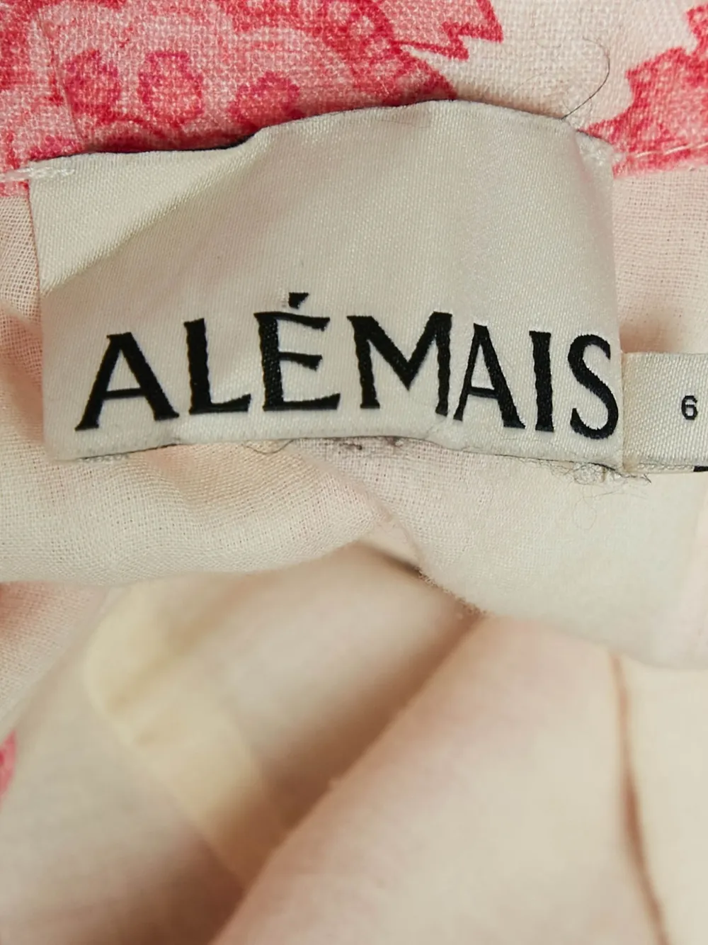 Pre-owned Alemais Paisley-print Mini Dress In Pink