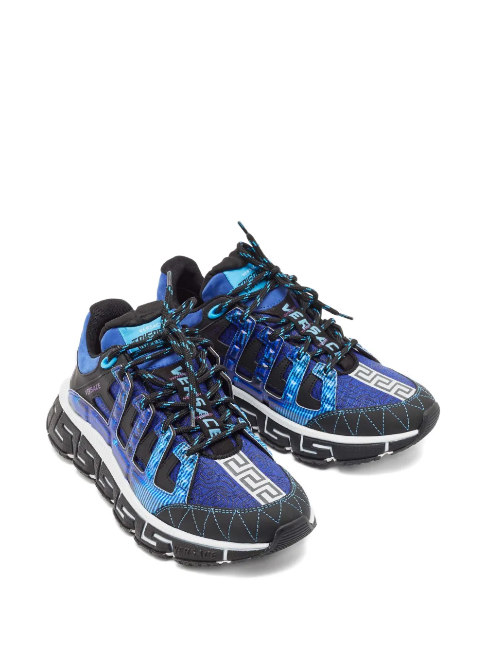 Versace Pre-Owned Trigreca low-top sneakers - Blauw