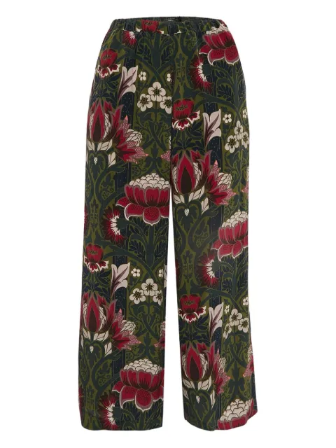 Weekend Max Mara floral-print silk trousers