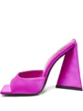 The Attico pre-owned 110mm square-toe satin sandals - Pink