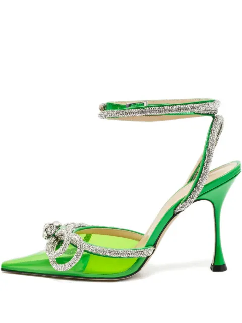 MACH & MACH 100mm crystal-embellished heeled pumps