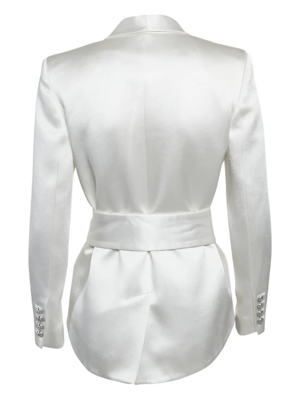 Balmain Pre-Owned satin double-breasted blazer | Image 2