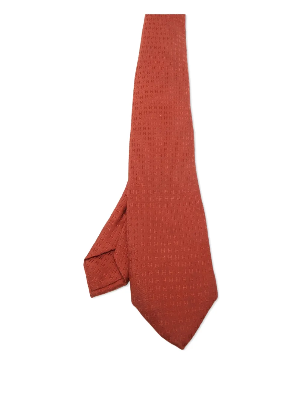 Hermès Pre-Owned 2024 Faconnee H ネクタイ - ブラウン Hermès Pre-Owned 2024 Faconnee H ネクタイ - ブラウン