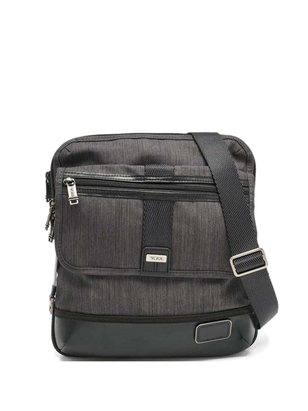 Tumi leather-trim messenger bag | Grey | Image 1