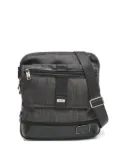 Tumi leather-trim messenger bag - Grey