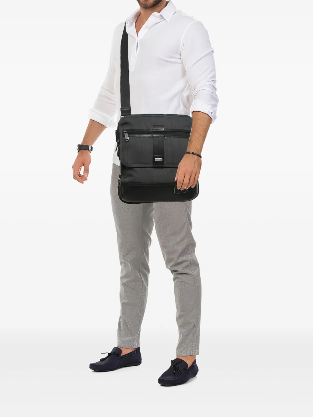 Tumi leather-trim messenger bag | Image 2