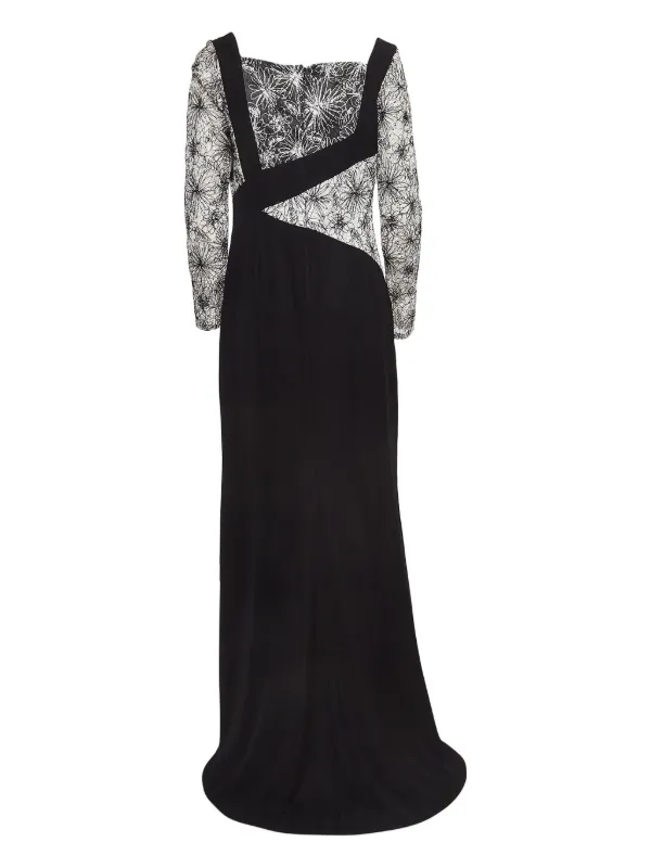 Tadashi Shoji レースパネル ドレス | ブラック | FARFETCH JP