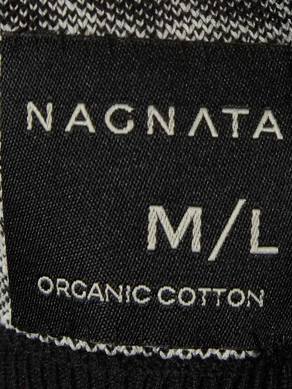 Pre-owned Nagnata Houndstooth-pattern Top In Black