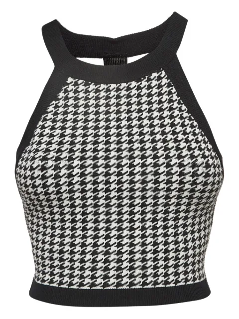 Nagnata houndstooth-pattern top