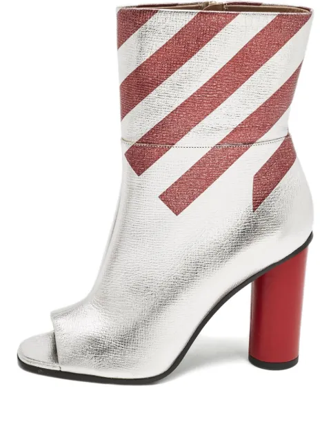 Anya Hindmarch pre-owned 105mm peep-toe ankle boots