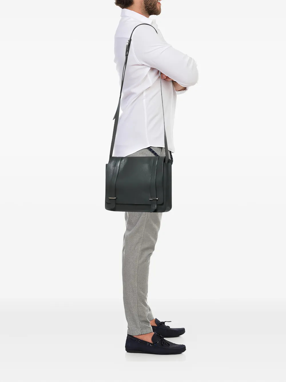 Hermès Pre-Owned Steve Caporal leather messenger bag | Black | Image 1