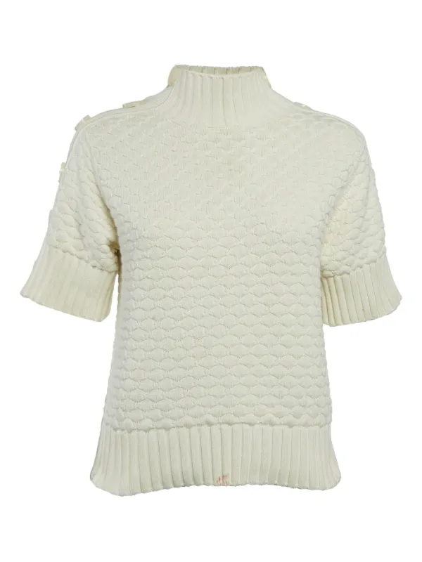 See By Chloé button-detail Knitted Top | Neutrals | FARFETCH IN
