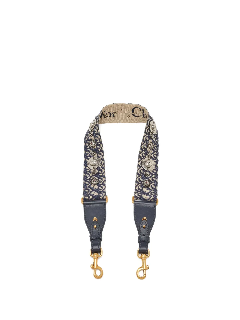 Christian Dior Pre-Owned Oblique canvas strap - ブラック Christian Dior Pre-Owned Oblique canvas strap - ブラック