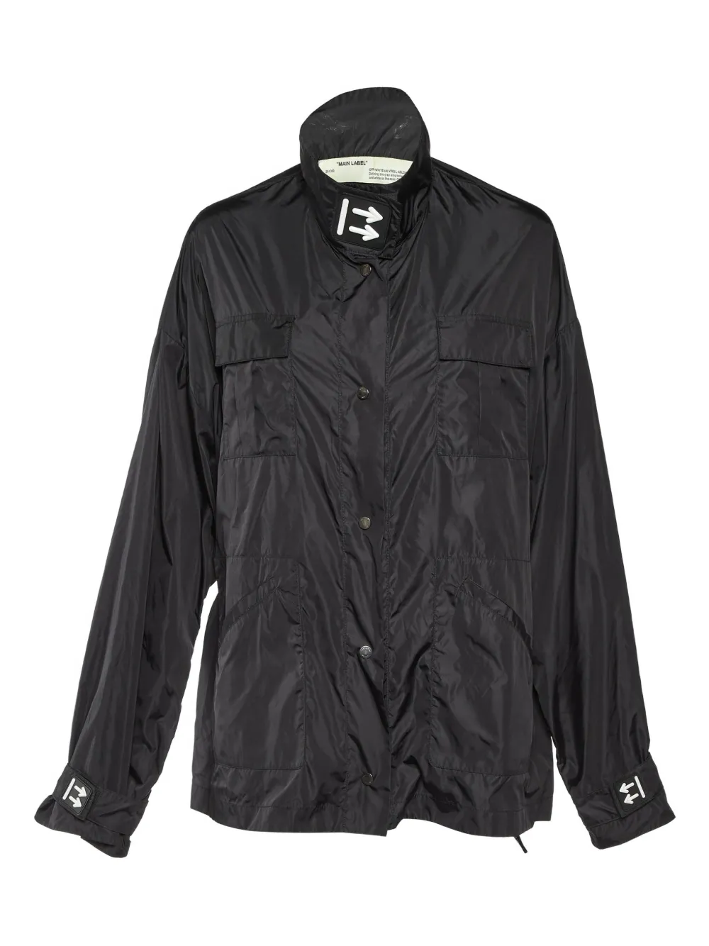 Off-White Pre-Owned Arrows-patch jacket | Black | Image 1