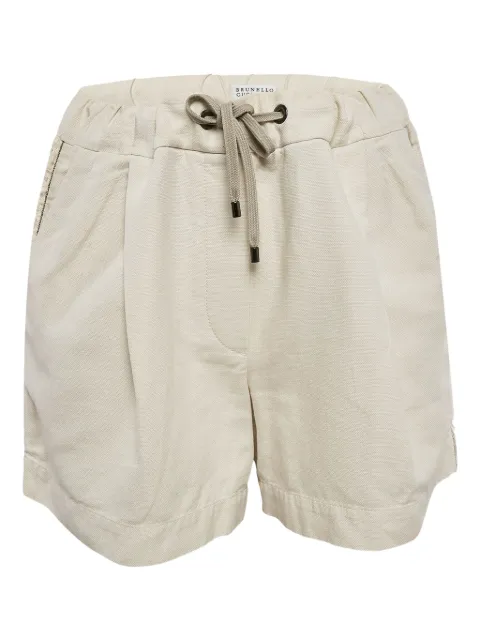 Brunello Cucinelli Vintage 드로스트링 웨이스트 쇼츠