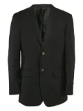 Balmain Pre-Owned gabardine single-breasted blazer - Black