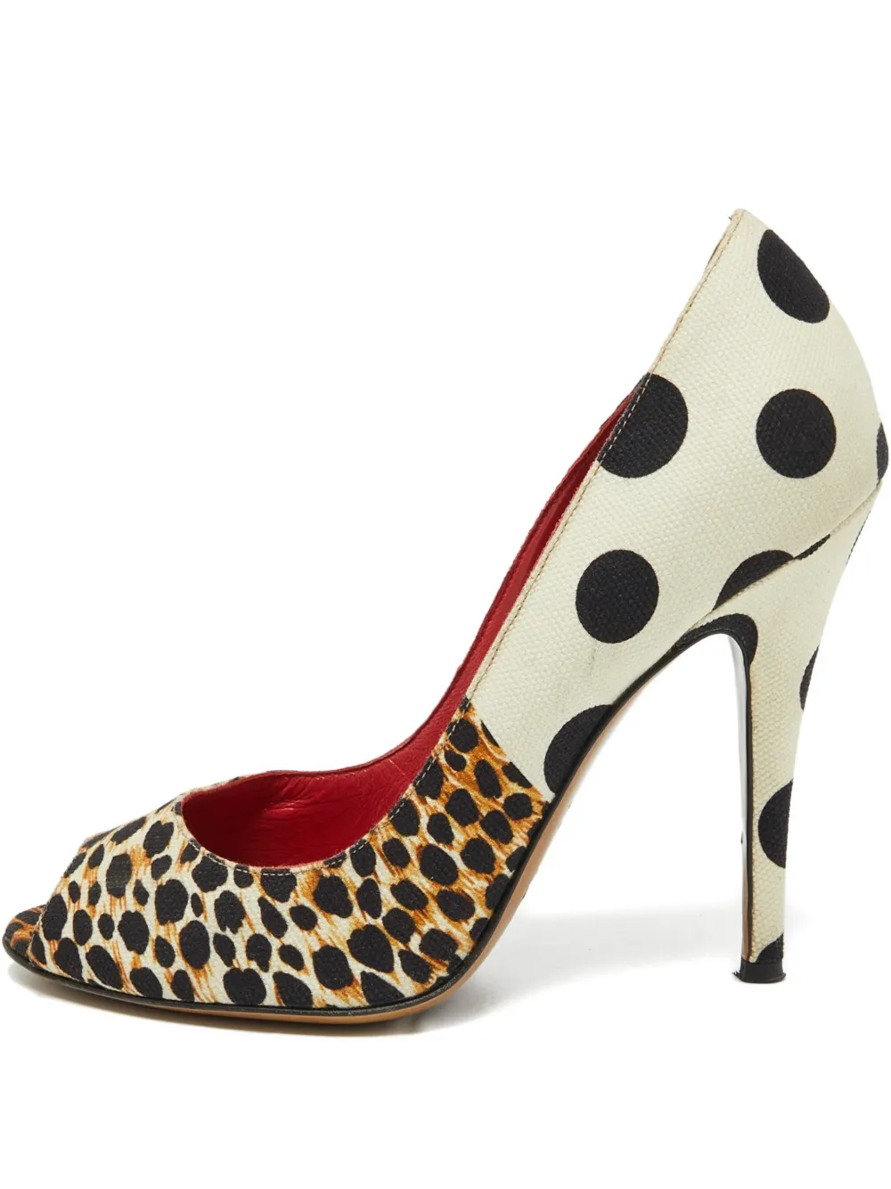 D & G Vintage 115mm animal-print heeled pumps - ブラック D & G Vintage 115mm animal-print heeled pumps - ブラック