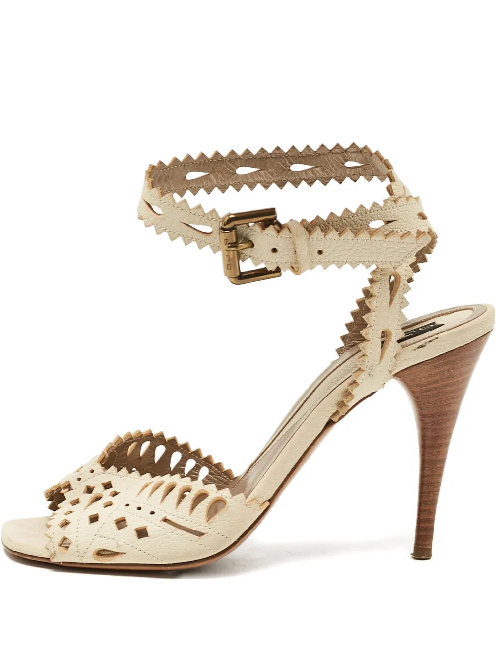 Etro Pre-Owned 100mm cut-out sandals | Neutrals | Image 1